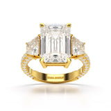 7.8 CT Three Stone Lab Diamond Ring