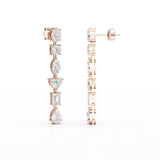 7.99 CT Lab Diamond Dangle Drop Earring
