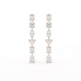 7.99 CT Lab Diamond Dangle Drop Earring