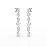 7.99 CT Lab Diamond Dangle Drop Earring