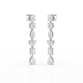 7.99 CT Lab Diamond Dangle Drop Earring