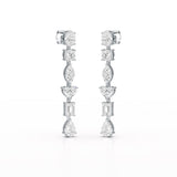 7.99 CT Lab Diamond Dangle Drop Earring