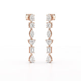 7.99 CT Lab Diamond Dangle Drop Earring