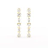 7.99 CT Lab Diamond Dangle Drop Earring