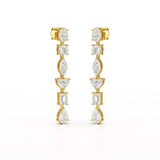 7.99 CT Lab Diamond Dangle Drop Earring