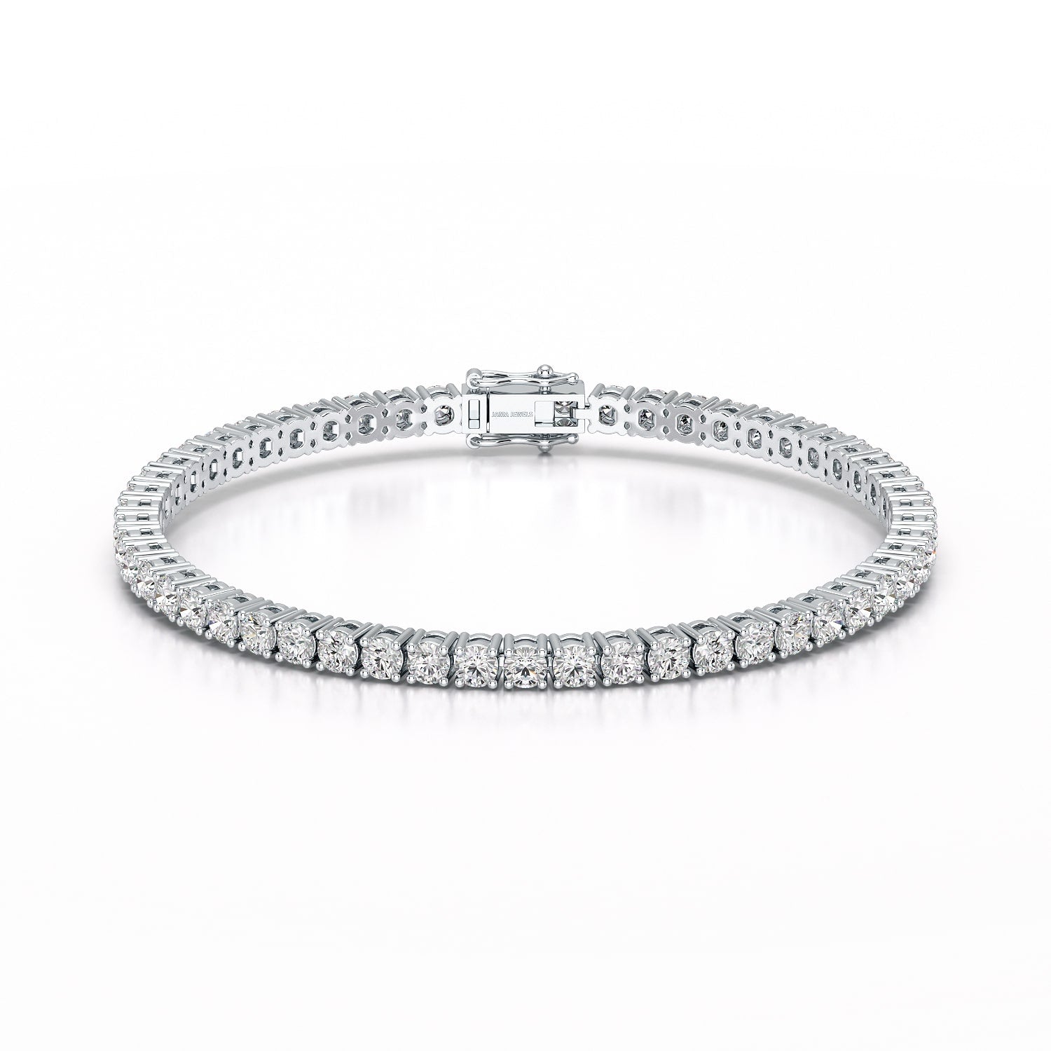 7 CT Round cut Lab Diamond Tennis Bracelet