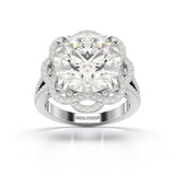 8.9 CT Lab Diamond Round Cut Halo Diamond