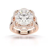 8.9 CT Lab Diamond Round Cut Halo Diamond