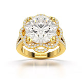 8.9 CT Lab Diamond Round Cut Halo Diamond