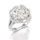 8.9 CT Lab Diamond Round Cut Halo Diamond