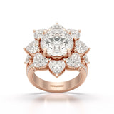 9.24 CT Lab Diamond Round Wedding Ring