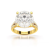 9.29 CT Halo Pave Lab Diamond Engagement Ring