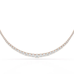 9.35 Carat Lab-Grown Diamond Riviere Necklace - Jama Jewels