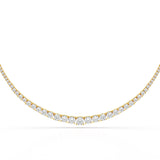 9.35 Carat Lab-Grown Diamond Riviere Necklace - Jama Jewels