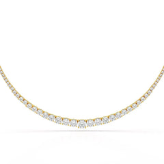 9.35 Carat Lab-Grown Diamond Riviere Necklace - Jama Jewels