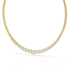 9.35 Carat Lab-Grown Diamond Riviere Necklace - Jama Jewels