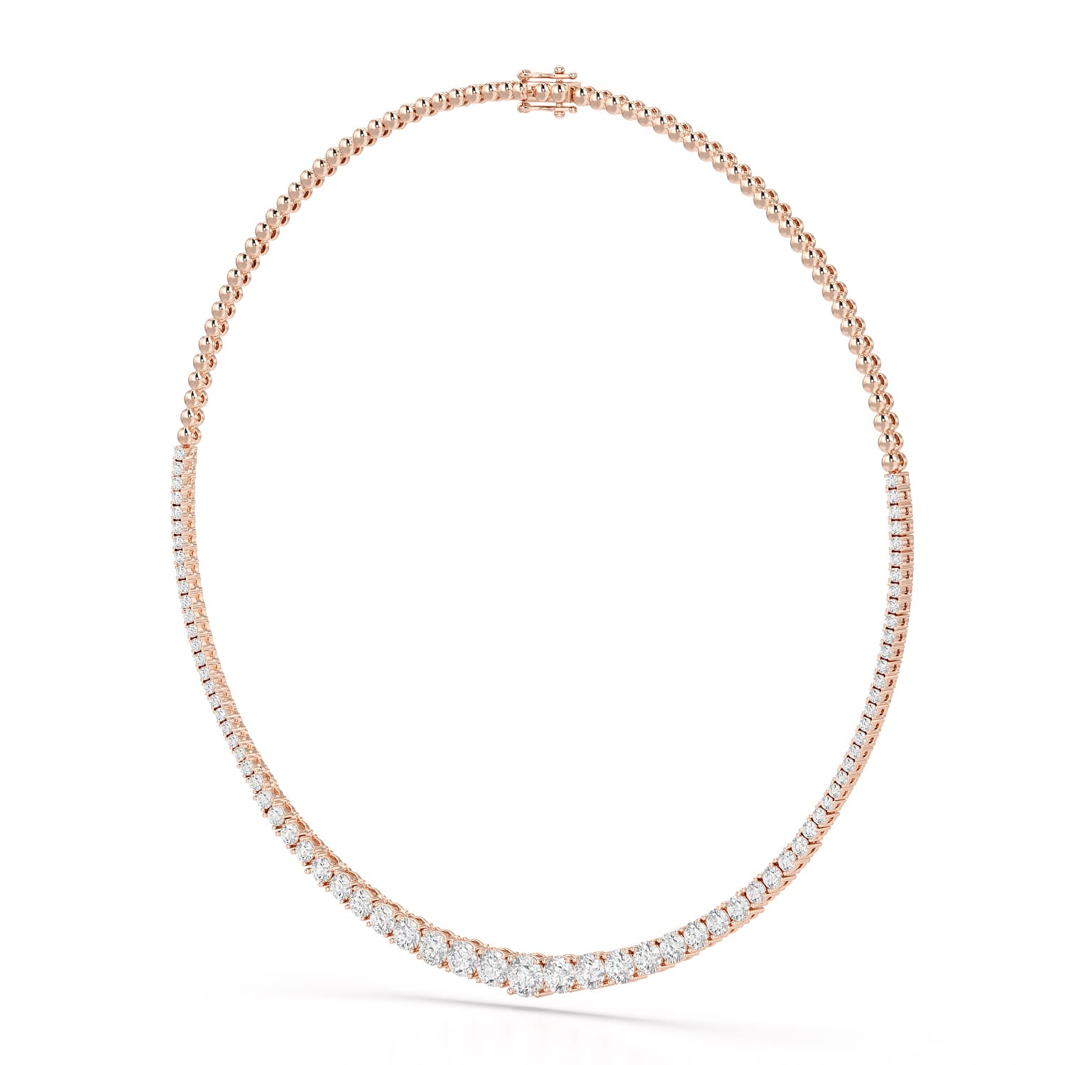 9.35 Carat Lab-Grown Diamond Riviere Necklace - Jama Jewels