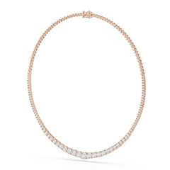 9.35 Carat Lab-Grown Diamond Riviere Necklace - Jama Jewels