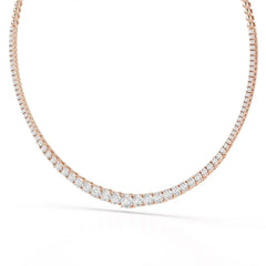 9.35 Carat Lab-Grown Diamond Riviere Necklace - Jama Jewels