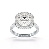 9.76 CT Lab Diamond Round Engagement Ring