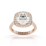 9.76 CT Lab Diamond Round Engagement Ring