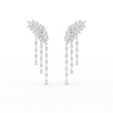 9 CT Pear Cut Lab Diamond Dangle Drop Earring Jama Jewels