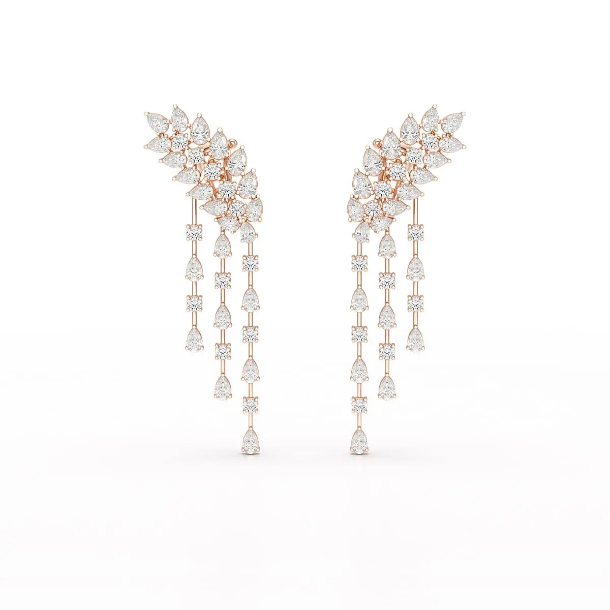 9 CT Pear Cut Lab Diamond Dangle Drop Earring Jama Jewels