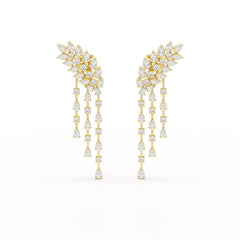 9 CT Pear Cut Lab Diamond Dangle Drop Earring Jama Jewels