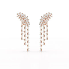 9 CT Pear Cut Lab Diamond Dangle Drop Earring Jama Jewels