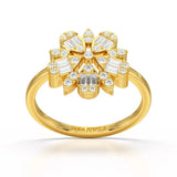 Baguette Cut 0.5 CT Lab Diamond Ring