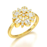 Baguette Cut 0.5 CT Lab Diamond Ring