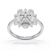 Baguette Cut 0.5 CT Lab Diamond Ring