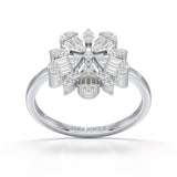 Baguette Cut 0.5 CT Lab Diamond Ring