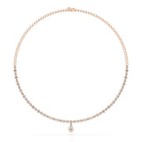 Baguette Cut Lab Created Diamond 3.53 CT Necklace