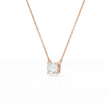 1 CT Cushion Solitaire Lab Grown Diamond Pendant