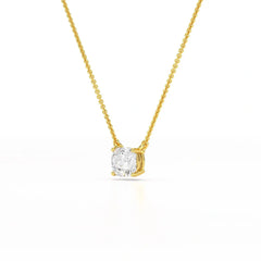 1 CT Cushion Solitaire Lab Grown Diamond Pendant