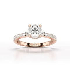 1.36 CT Round Cut Lab Grown Diamond Ring Jama Jewels