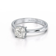 1 Ct Cushion Cut Lab Diamond Solitaire Ring