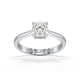 1 Ct Cushion Cut Lab Diamond Solitaire Ring