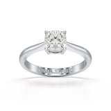 1 Ct Cushion Cut Lab Diamond Solitaire Ring