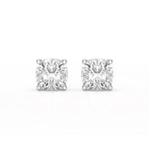 1 CT Cushion Lab Diamond Stud Earrings