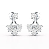 4.6 CT Lab Diamond Pear Cut Drop Earring