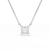 1 CT Lab Grown Diamond Princess Pendant