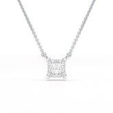 1 CT Lab Grown Diamond Princess Pendant