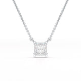 1 CT Lab Grown Diamond Princess Pendant