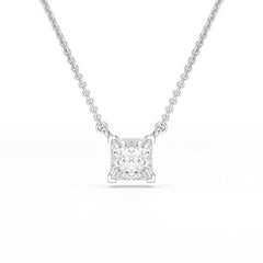 1 CT Lab Grown Diamond Princess Pendant