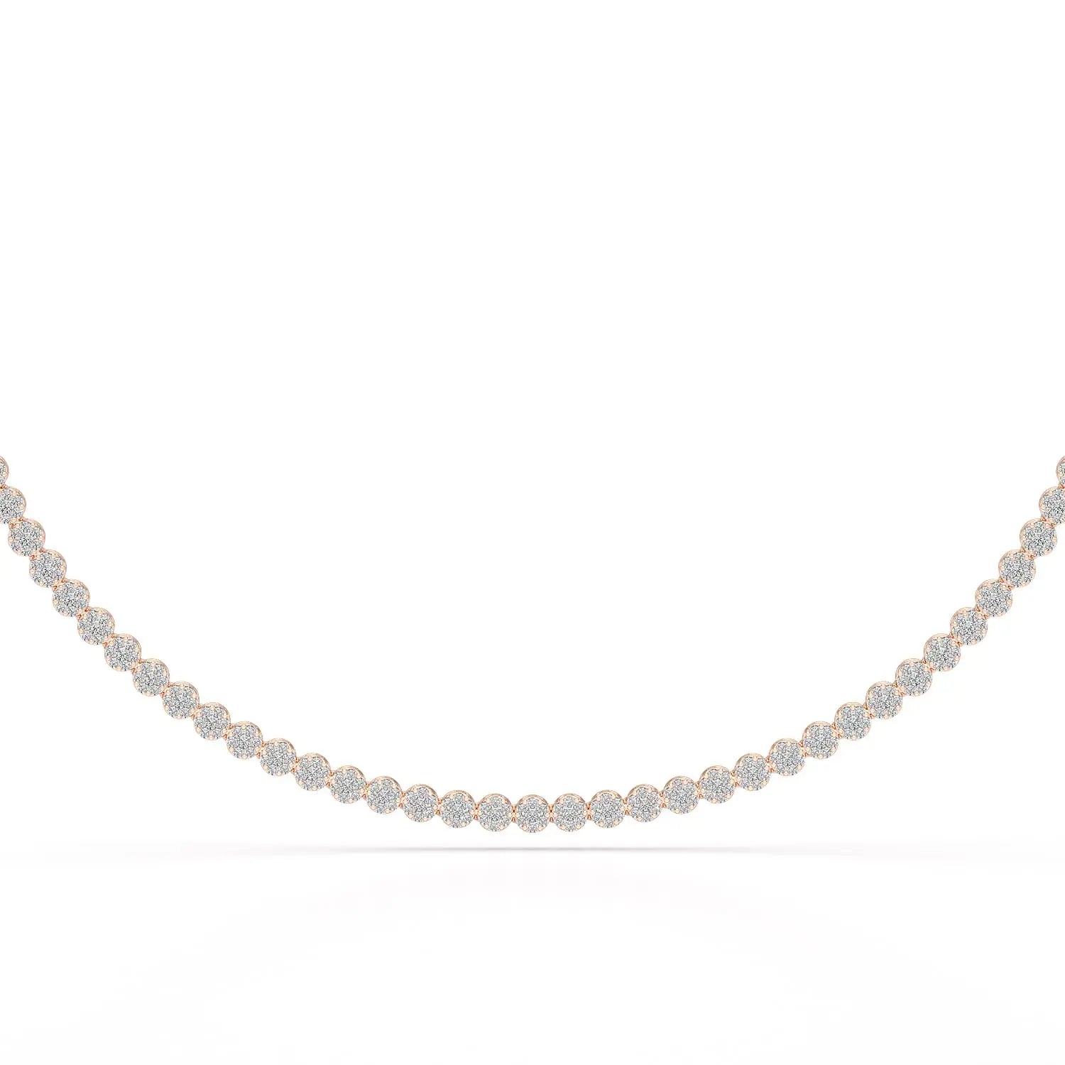 3.8 CT Lab Diamond Tennis Necklace Jama Jewels