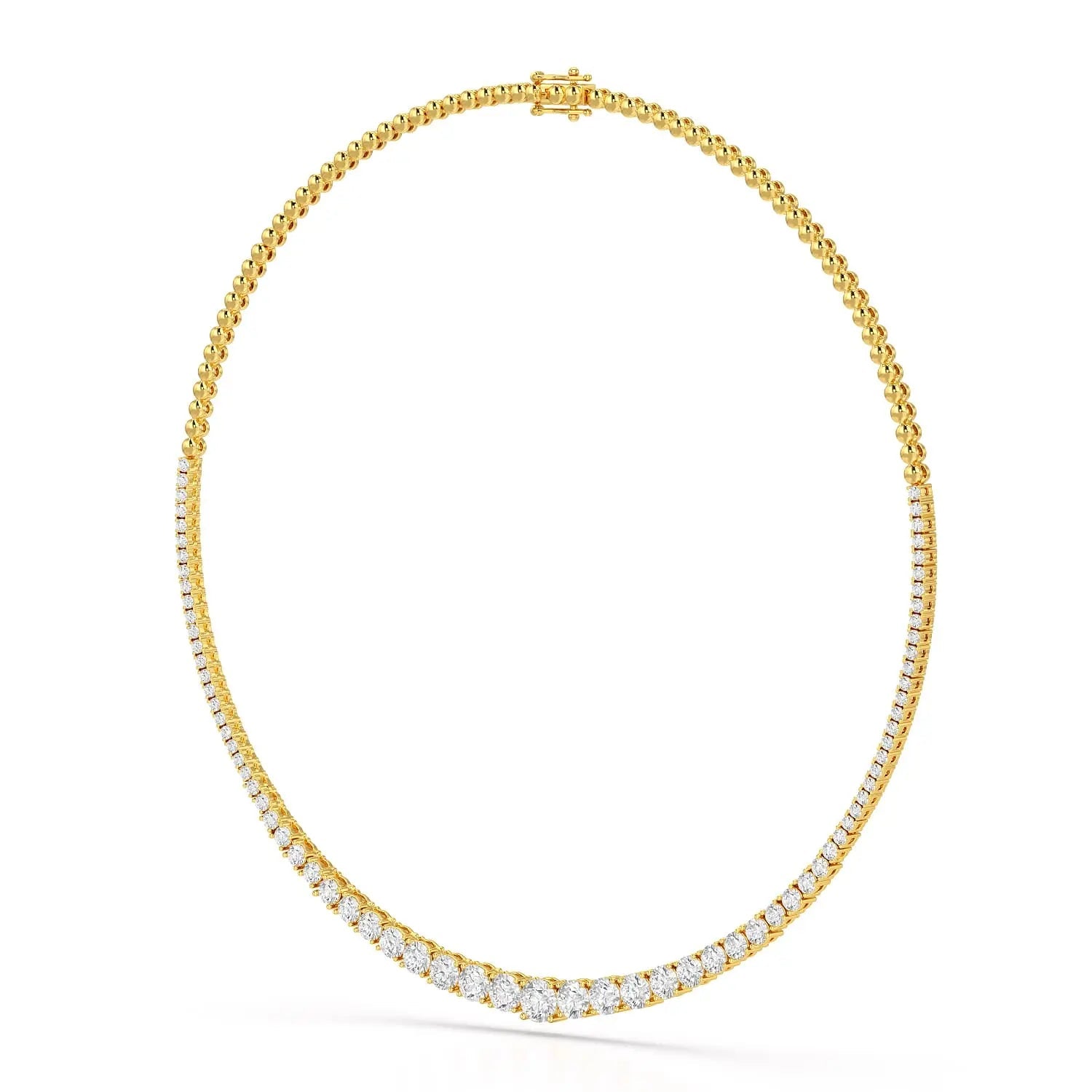 9.35 Carat Lab-Grown Diamond Riviere Necklace - Jama Jewels