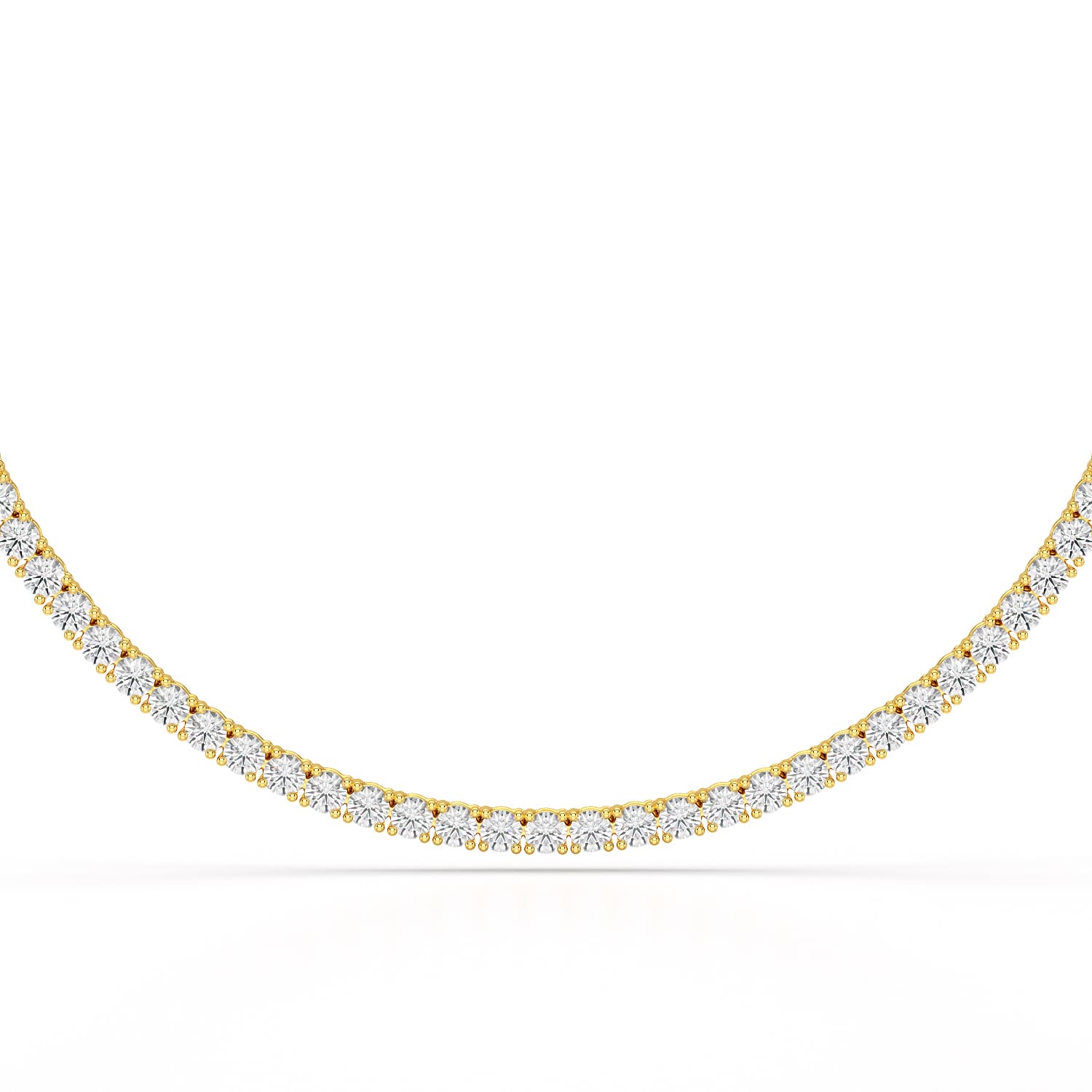 30.32 CT Lab Diamond Riviere Necklace - Jama Jewels