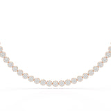 6.77 Carat Lab Diamond Riviere Necklace